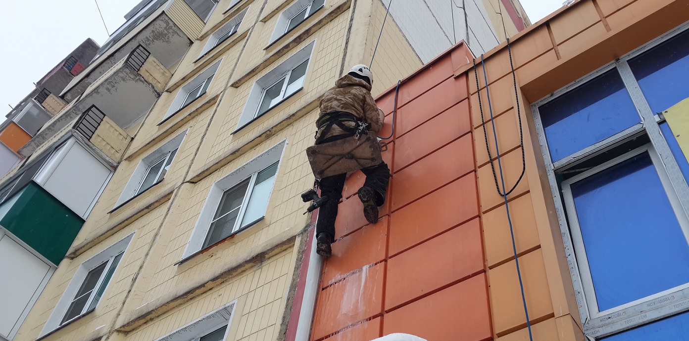 Услуги промышленных альпинистов для высотных работ в Якутске