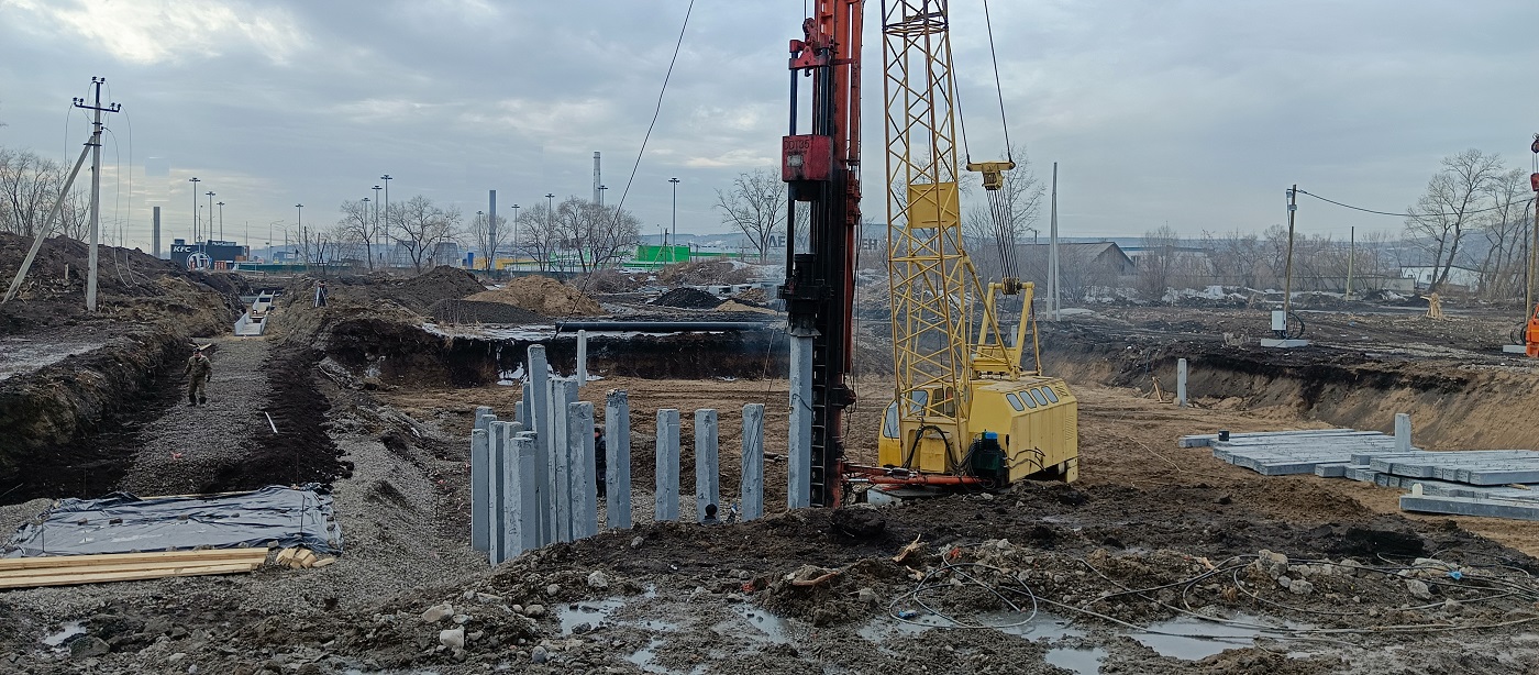 Аренда сваебоя для забивки бетонных свай в Олекминске