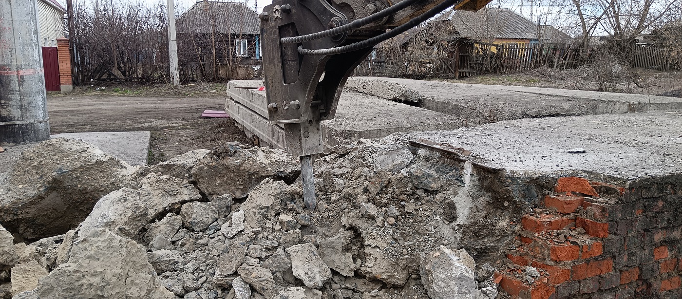 Услуги и заказ гидромолотов для демонтажных работ в Якутске